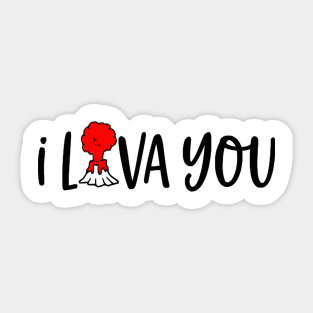 I lava you Sticker